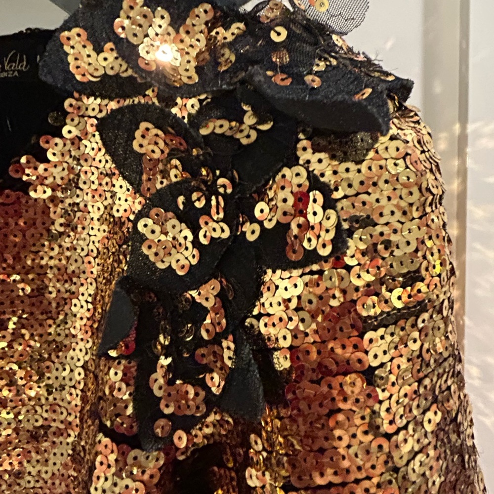 Gold Sequin Jacket - image 7